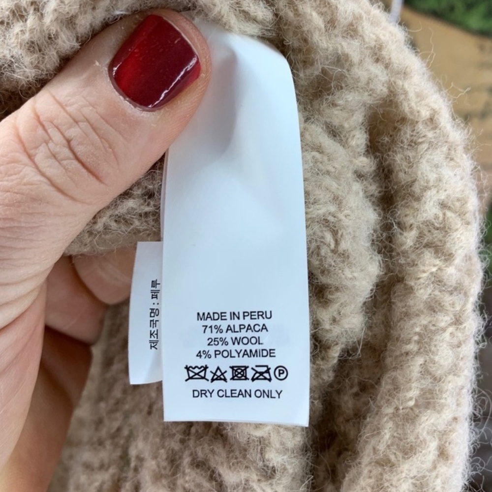 NWOT  KATE SPADE Cozy Pointelle Alpaca Sweater, M - Picture 4 of 6
